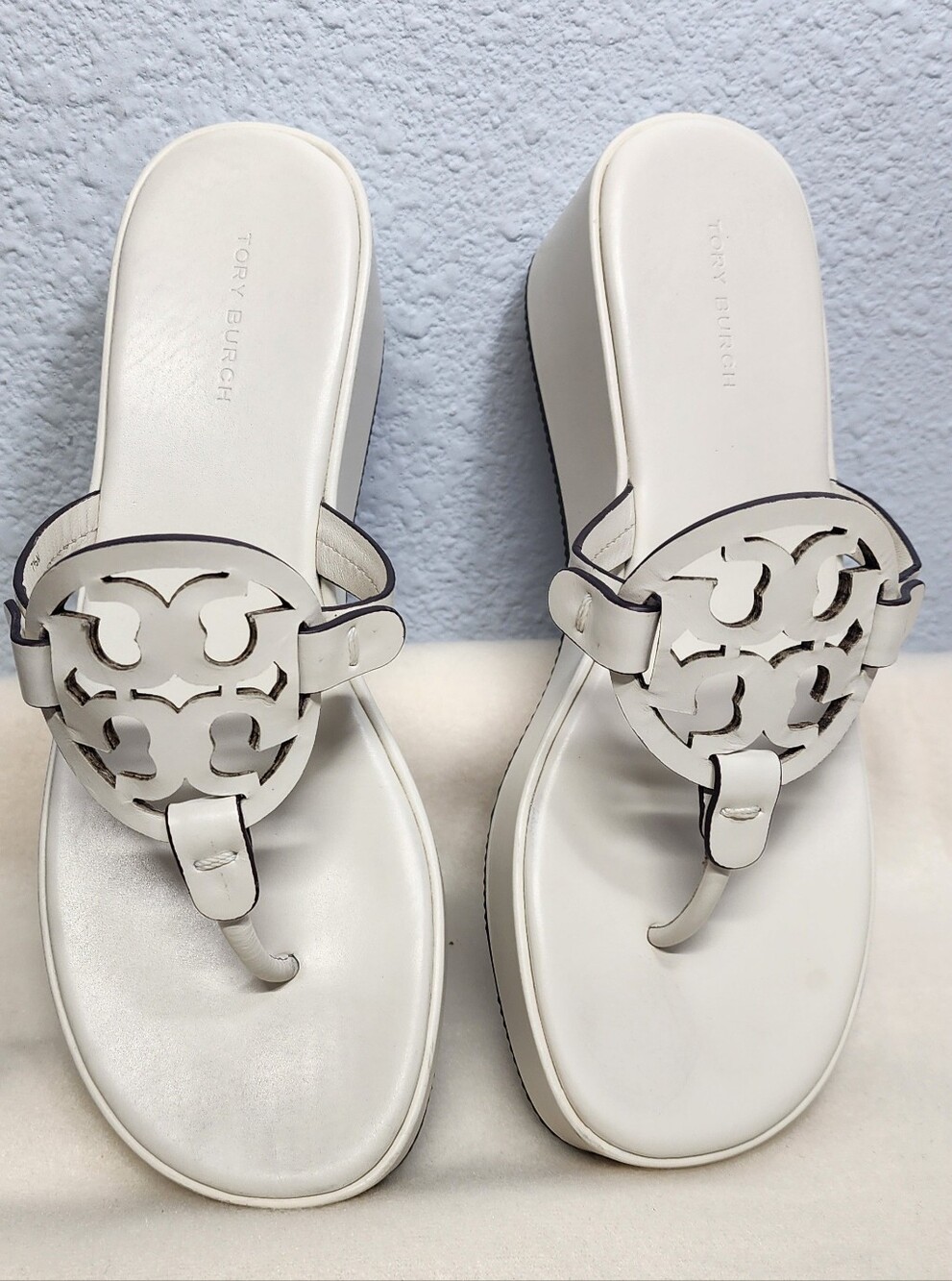 Tory Burch Miller Wedge Sandals Size 7.5